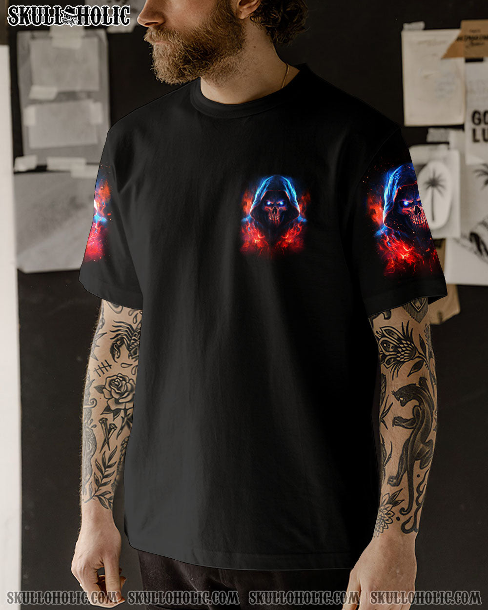 NEVER MISTAKE MY SILENCE REAPER ALL OVER PRINT – TLNZ0910233