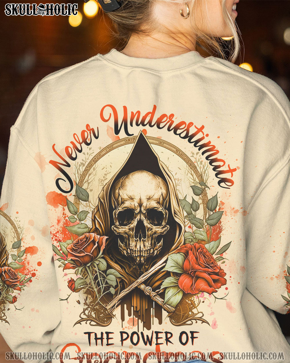 NEVER UNDERESTIMATE THE POWER OF GRANDMAS ALL OVER PRINT – YHHG0803232