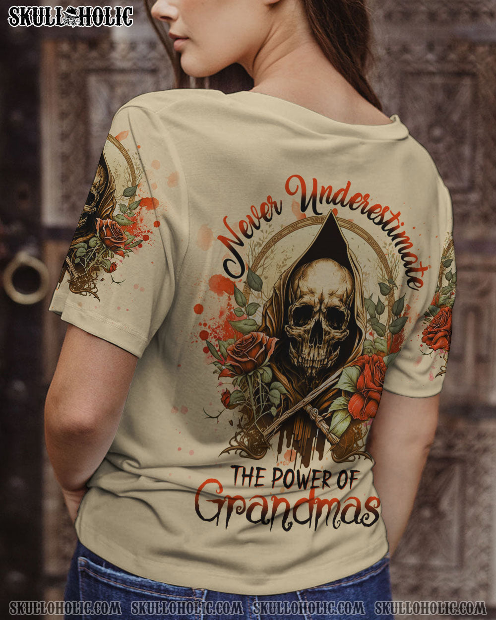 NEVER UNDERESTIMATE THE POWER OF GRANDMAS ALL OVER PRINT – YHHG0803232