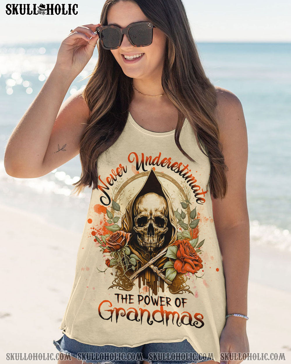 NEVER UNDERESTIMATE THE POWER OF GRANDMAS ALL OVER PRINT – YHHG0803232