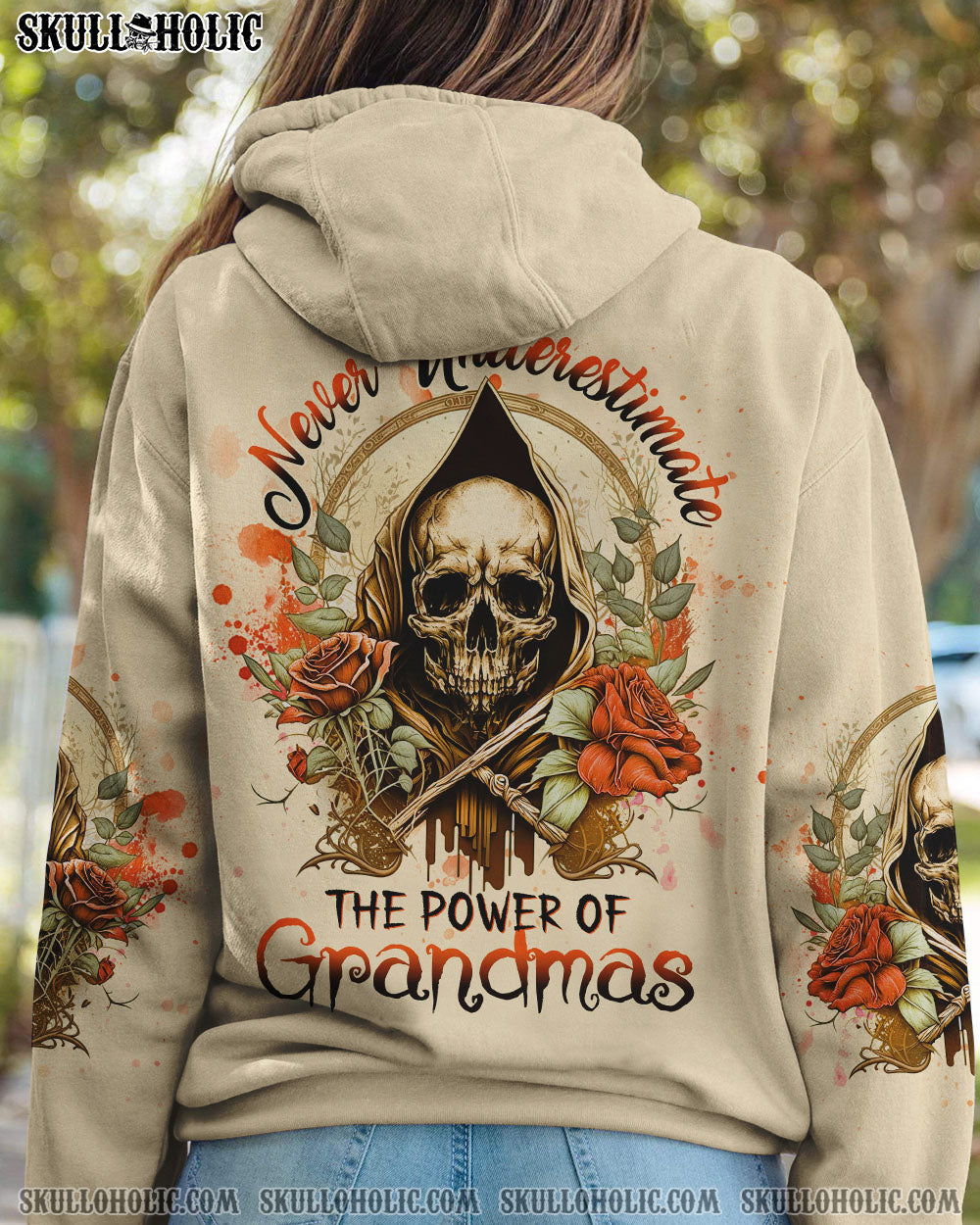 NEVER UNDERESTIMATE THE POWER OF GRANDMAS ALL OVER PRINT – YHHG0803232