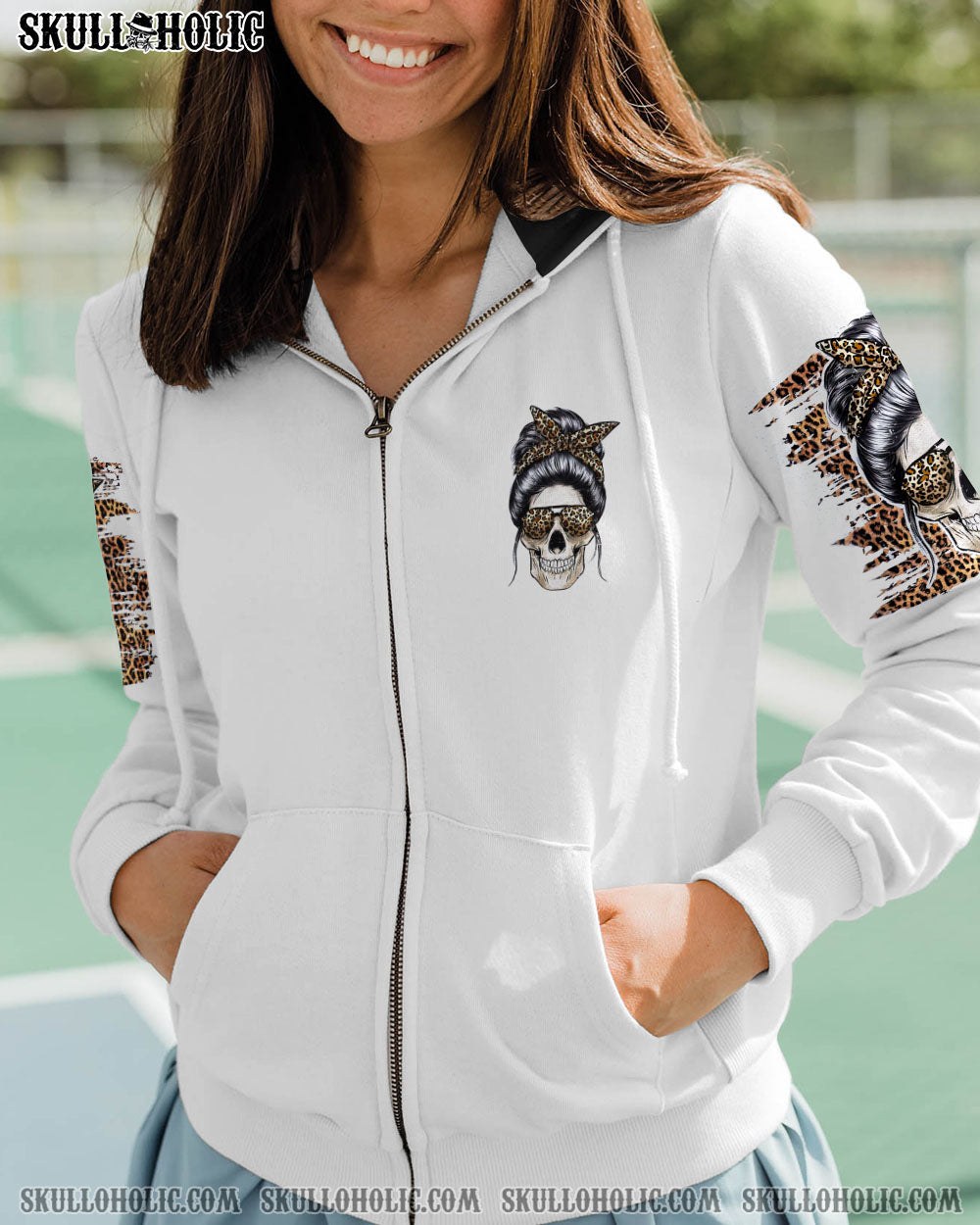 NEXT TIME MY NAME COMES OUT LEOPARD MESSY BUN ALL OVER PRINT – TLNZ0202232