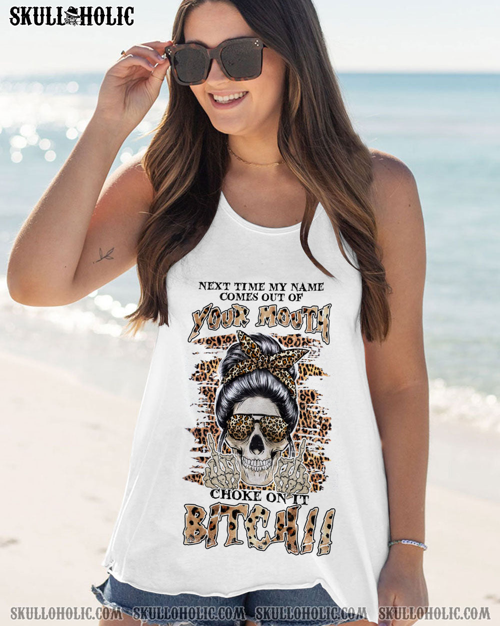 NEXT TIME MY NAME COMES OUT LEOPARD MESSY BUN ALL OVER PRINT – TLNZ0202232