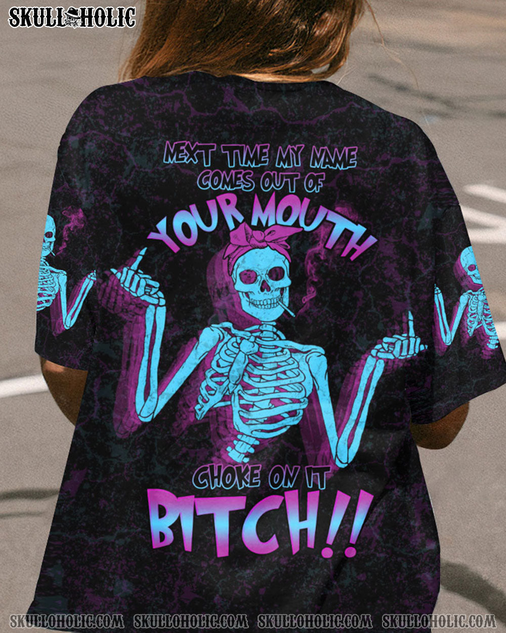 NEXT TIME MY NAME COMES OUT SKELETON ALL OVER PRINT - TLNO2803231