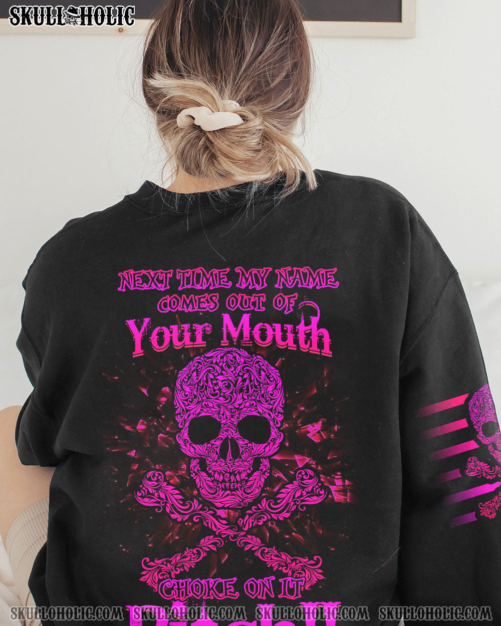 NEXT TIME MY NAME COMES OUT SKULL BONES ALL OVER PRINT – TLNZ1402232