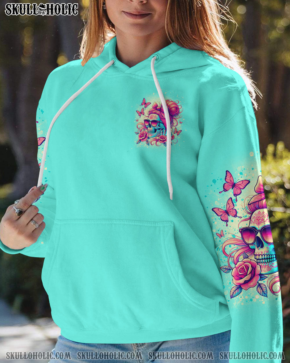 NEXT TIME MY NAMES COMES OUT MESSY BUN SKULL ALL OVER PRINT – TLTR1807241