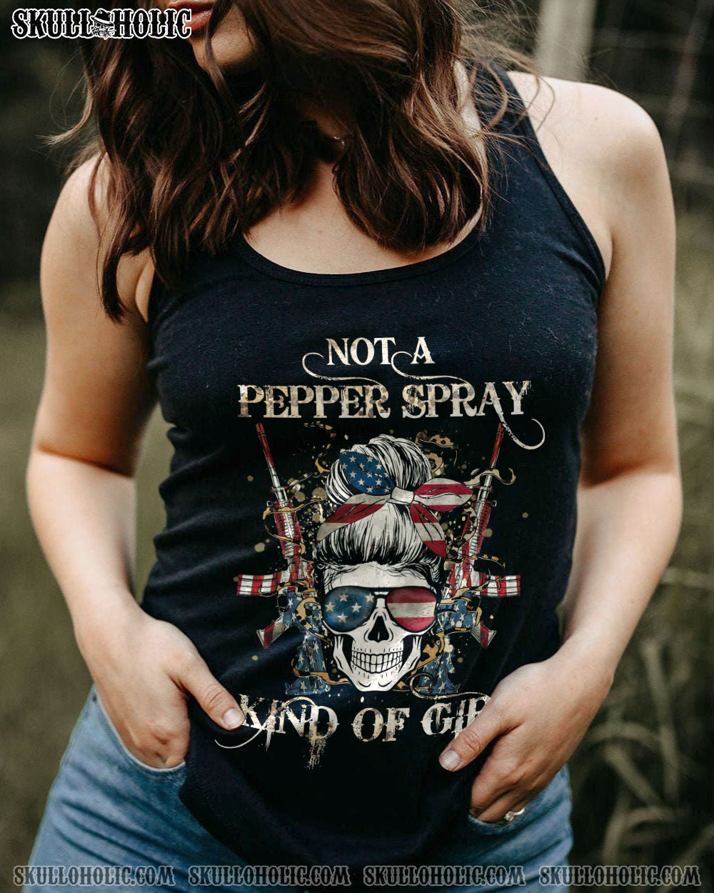 NOT A PEPPER SPRAY KINDA GIRL ALL OVER PRINT – YHHG0404232