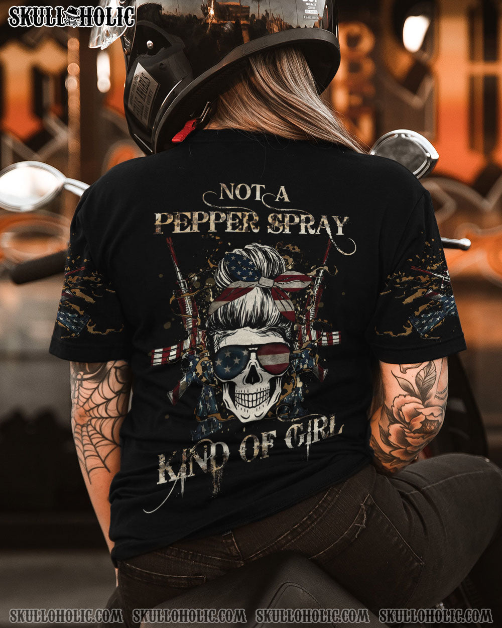 NOT A PEPPER SPRAY KINDA GIRL ALL OVER PRINT – YHHG0404232