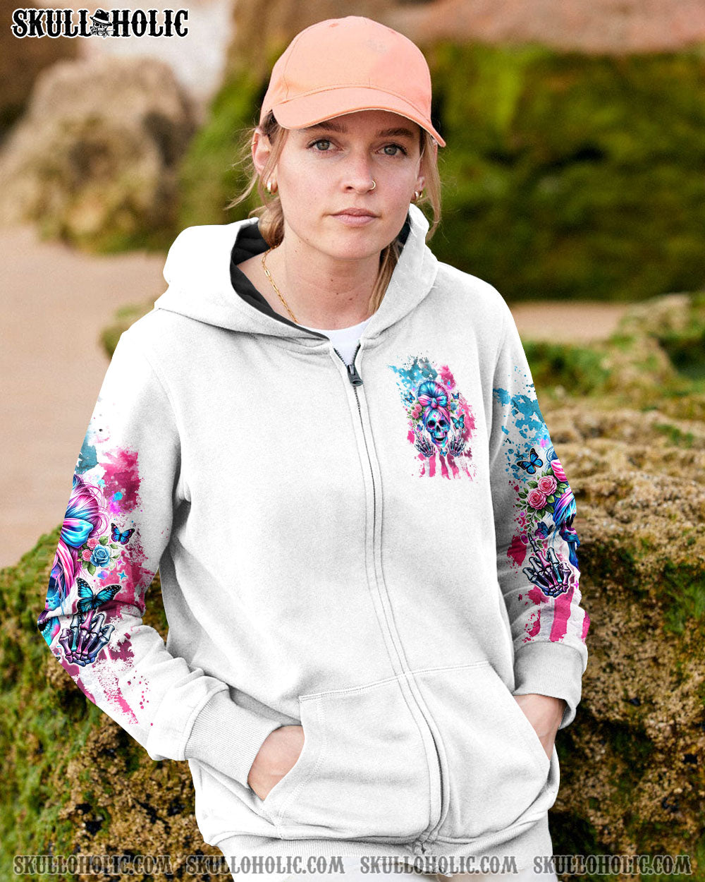 NOT EVERYONE LIKES ME SKULL MESSY BUN ALL OVER PRINT – TLTW1304241