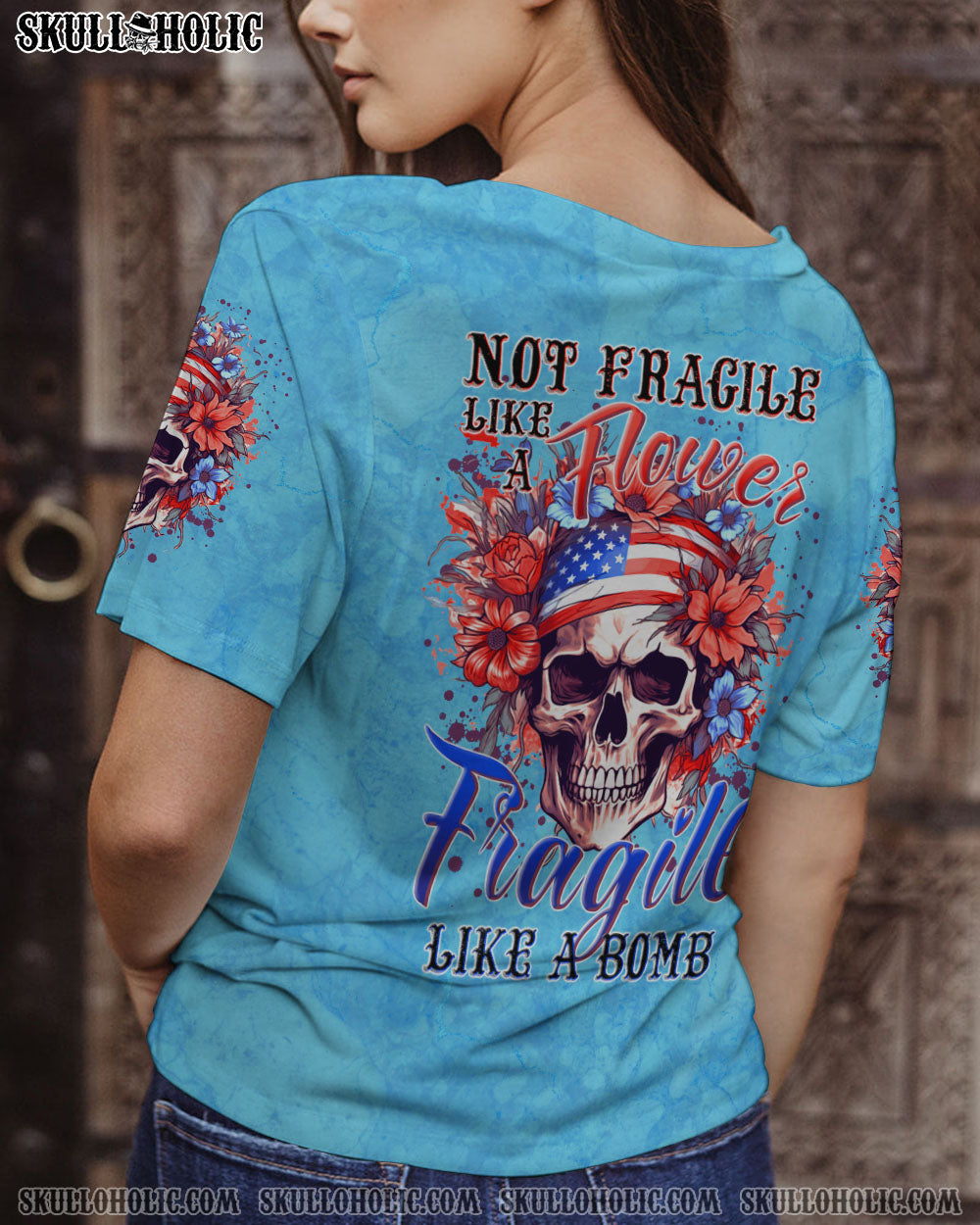 NOT FRAGILE LIKE A FLOWER ALL OVER PRINT – TYTM1606231