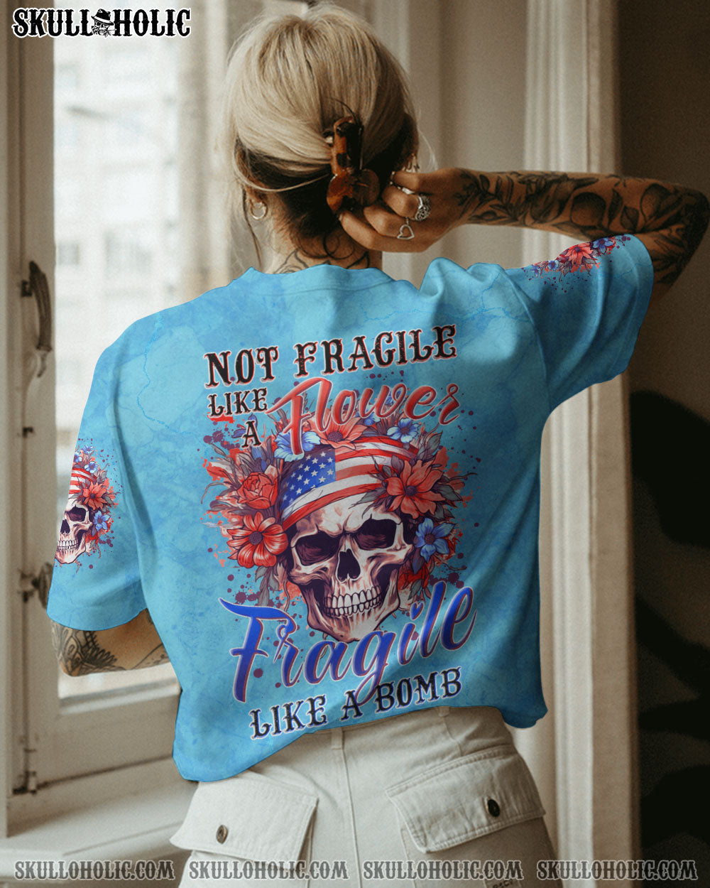 NOT FRAGILE LIKE A FLOWER ALL OVER PRINT – TYTM1606231