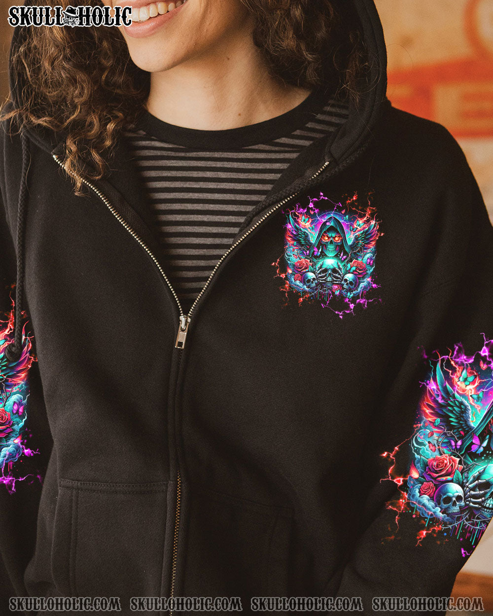 OF COURSE I’M GOING TO HELL SKULL ALL OVER PRINT – TLTW1502242