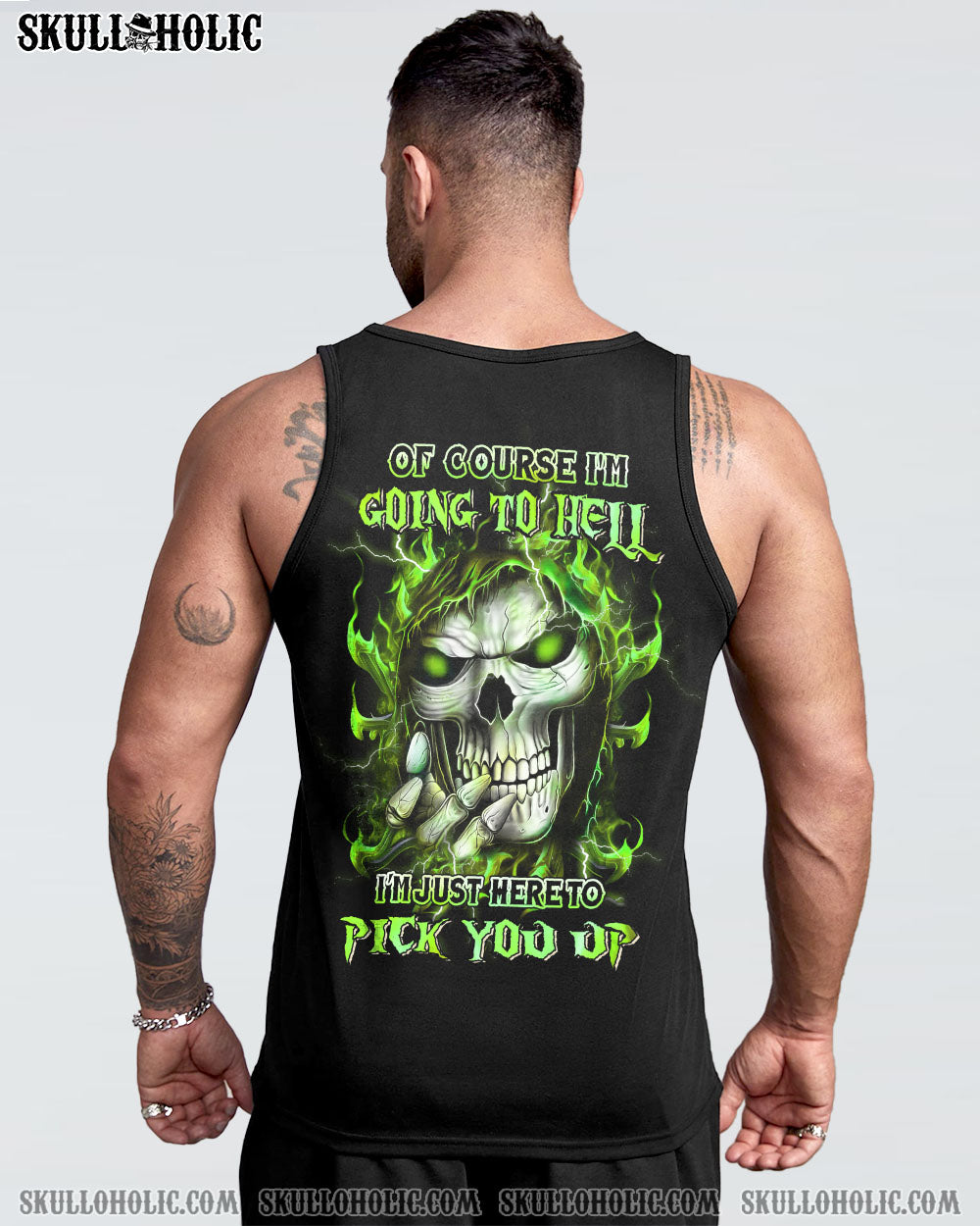 OF COURSE I’M GOING TO HELL SKULL ALL OVER PRINT – YHHN1502232