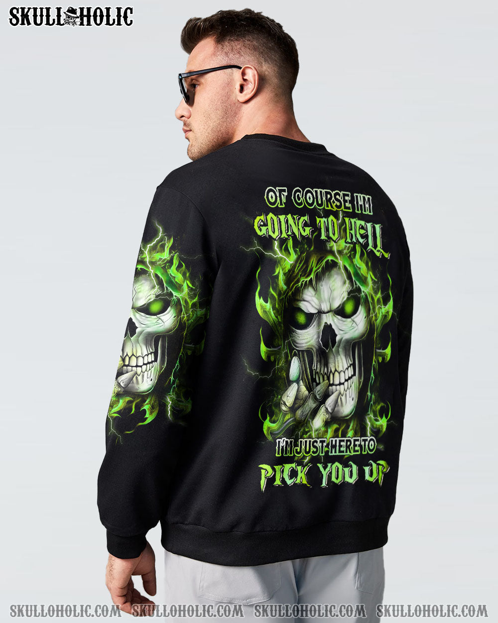 OF COURSE I’M GOING TO HELL SKULL ALL OVER PRINT – YHHN1502232