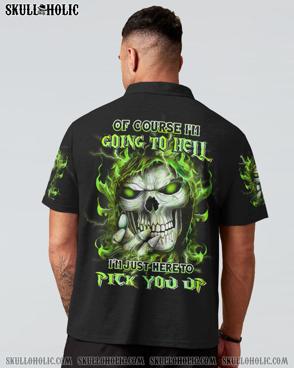 OF COURSE I’M GOING TO HELL SKULL ALL OVER PRINT – YHHN1502232