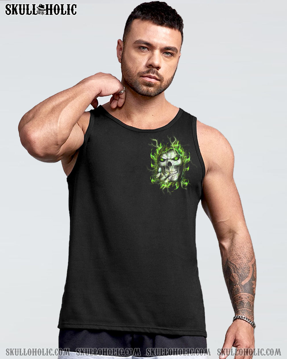 OF COURSE I’M GOING TO HELL SKULL ALL OVER PRINT – YHHN1502232
