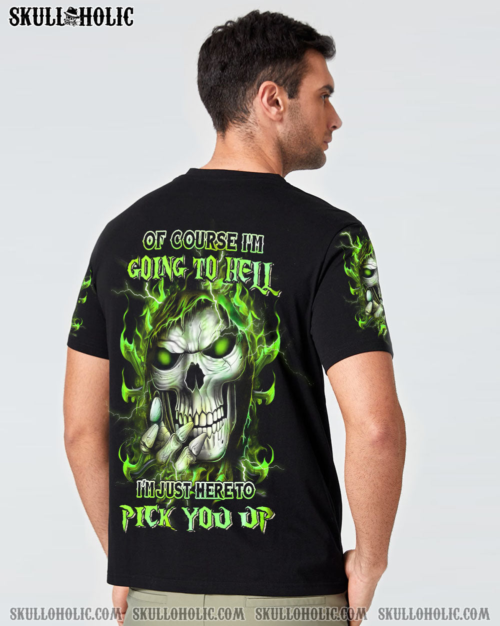 OF COURSE I’M GOING TO HELL SKULL ALL OVER PRINT – YHHN1502232