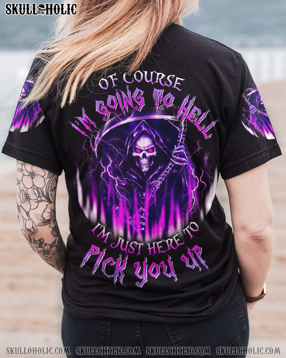 OF COURSE I’M GOING TO HELL SKULL ALL OVER PRINT – YHLN1303231