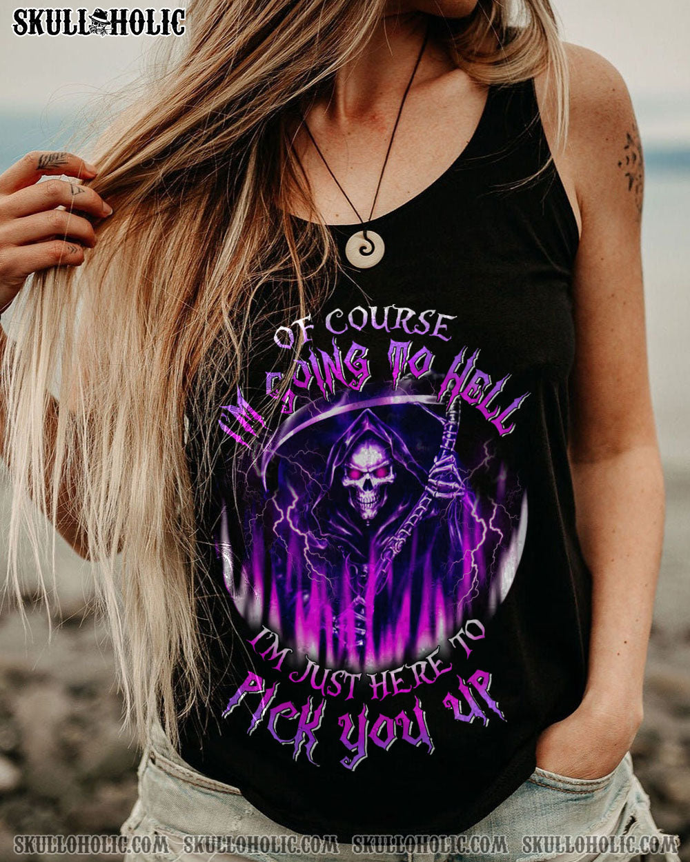 OF COURSE I’M GOING TO HELL SKULL ALL OVER PRINT – YHLN1303231