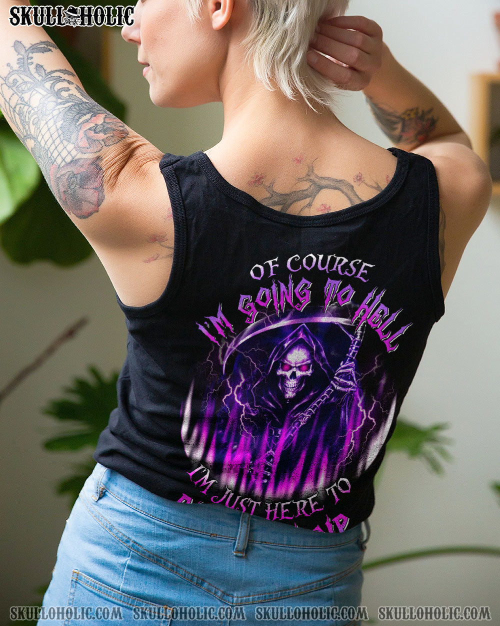 OF COURSE I’M GOING TO HELL SKULL ALL OVER PRINT – YHLN1303231