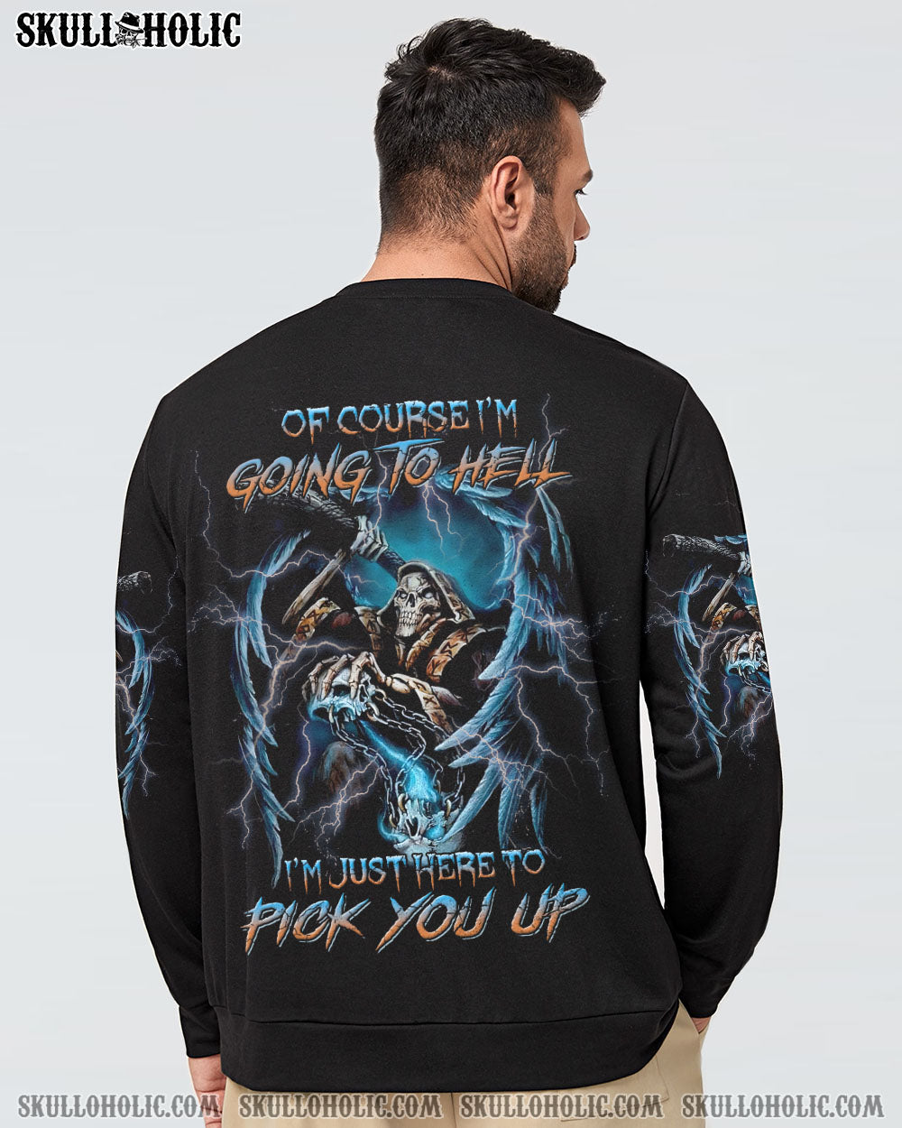 OF COURSE I’M GOING TO HELL SKULL ALL OVER PRINT – YHNT0704232