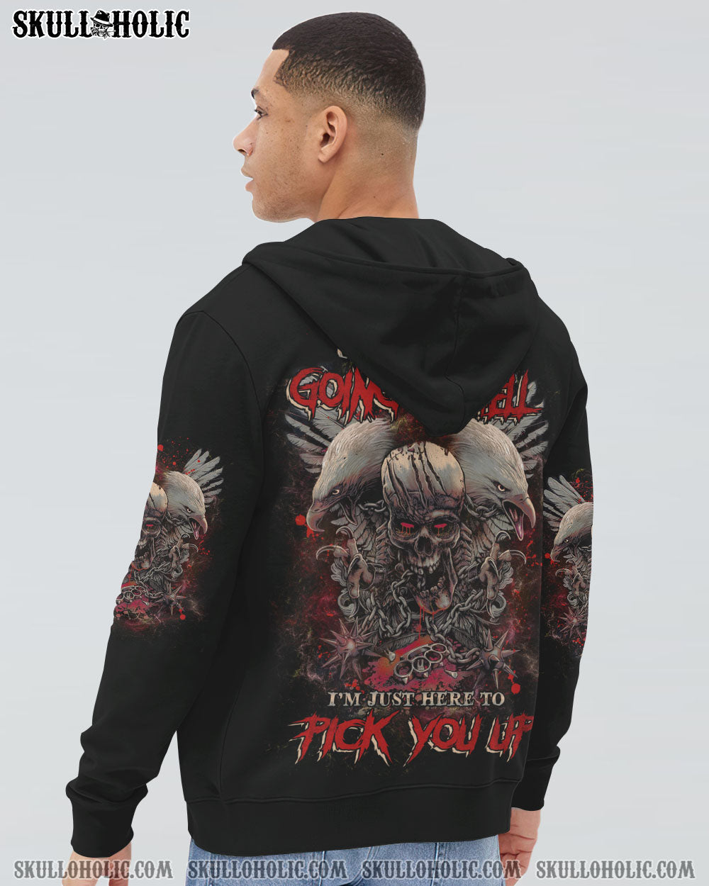 OF COURSE I’M GOING TO HELL SKULL EAGLE ALL OVER PRINT – TLNZ0702231