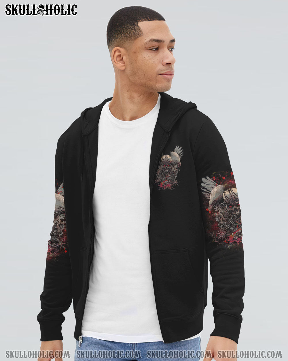 OF COURSE I’M GOING TO HELL SKULL EAGLE ALL OVER PRINT – TLNZ0702231