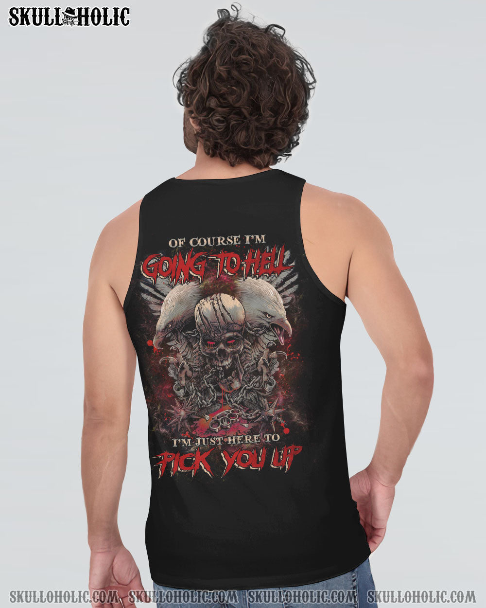 OF COURSE I’M GOING TO HELL SKULL EAGLE ALL OVER PRINT – TLNZ0702231