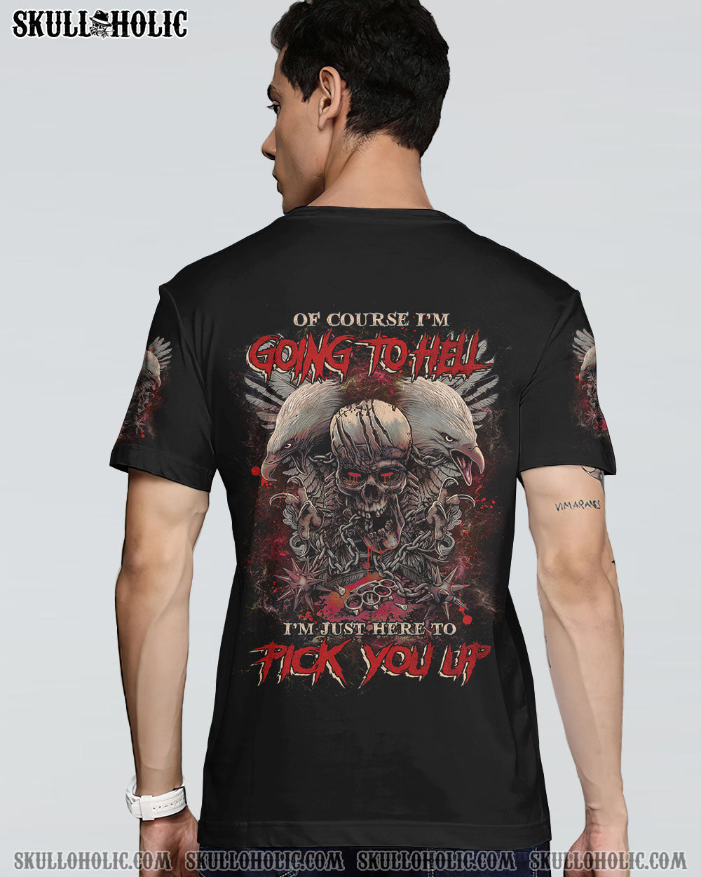 OF COURSE I’M GOING TO HELL SKULL EAGLE ALL OVER PRINT – TLNZ0702231