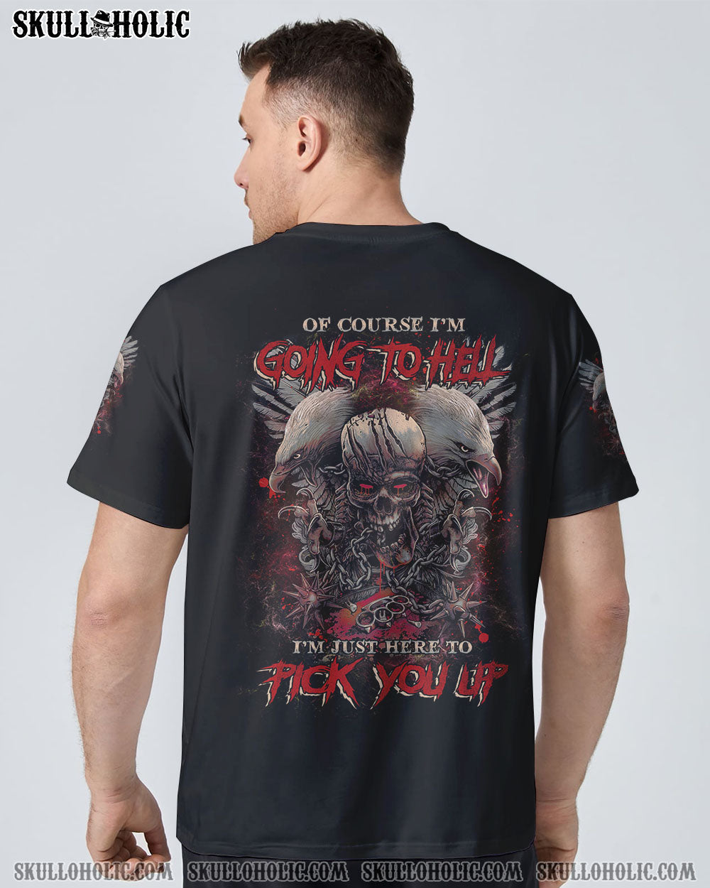 OF COURSE I’M GOING TO HELL SKULL EAGLE ALL OVER PRINT – TLNZ0702231