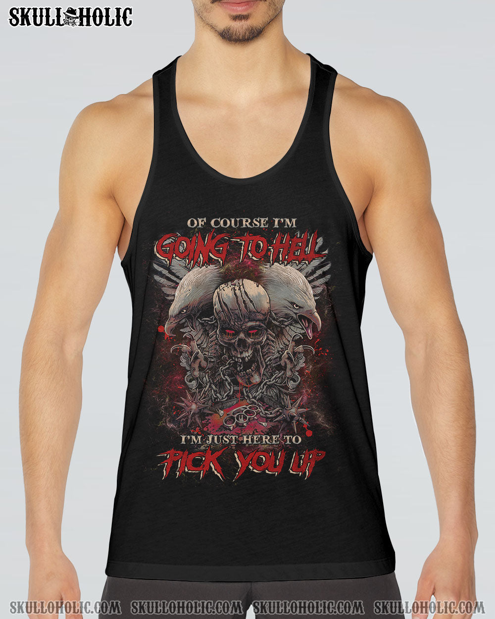 OF COURSE I’M GOING TO HELL SKULL EAGLE ALL OVER PRINT – TLNZ0702231
