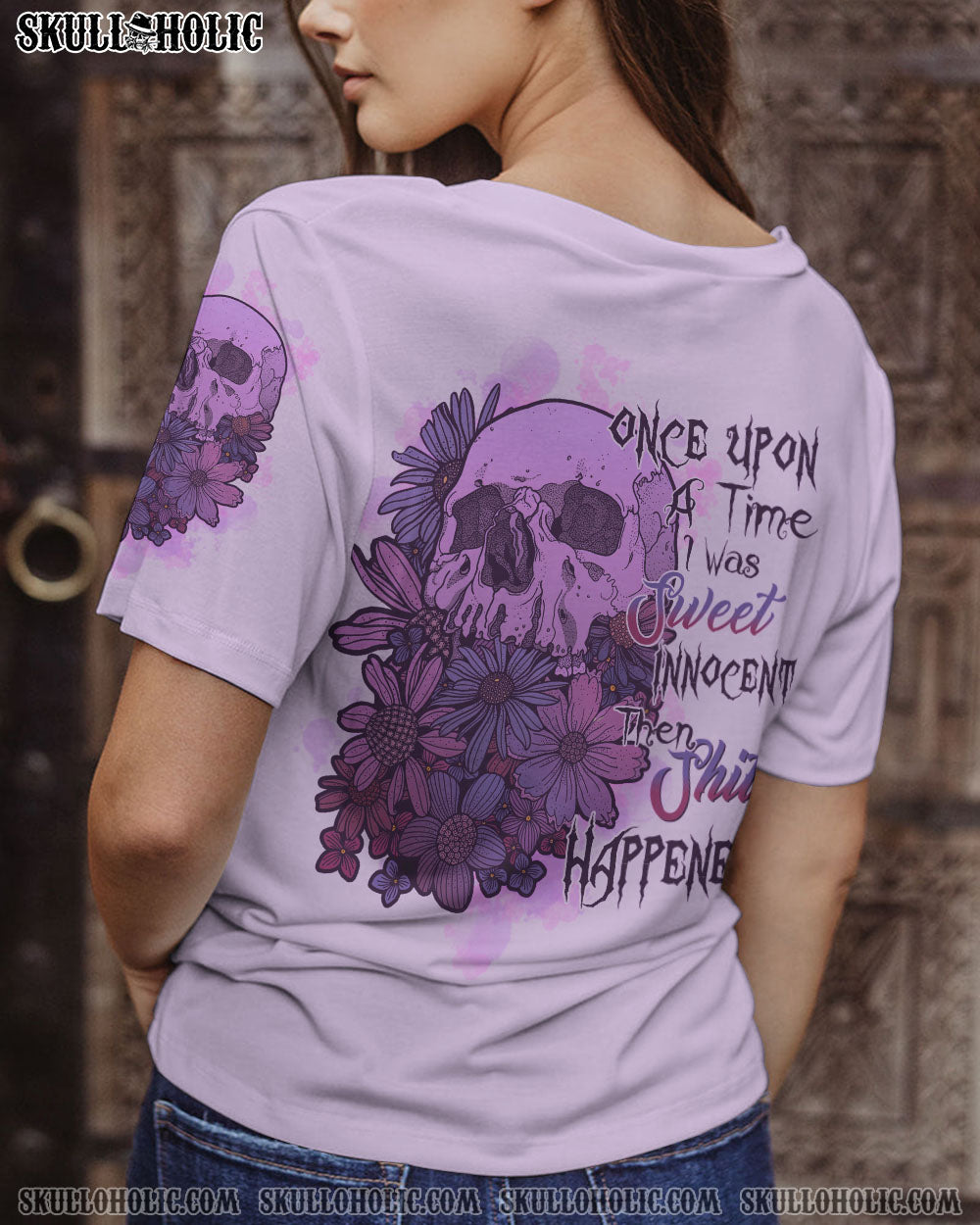 ONCE UPON A TIME I WAS SWEET SKULL FLOWER ALL OVER PRINT – TLTR2712222