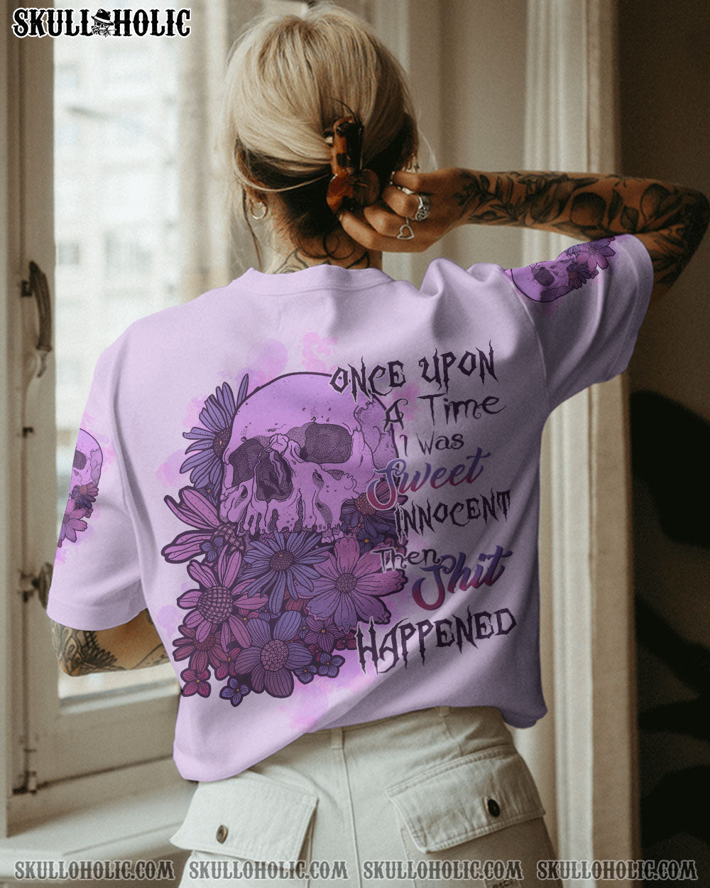 ONCE UPON A TIME I WAS SWEET SKULL FLOWER ALL OVER PRINT – TLTR2712222