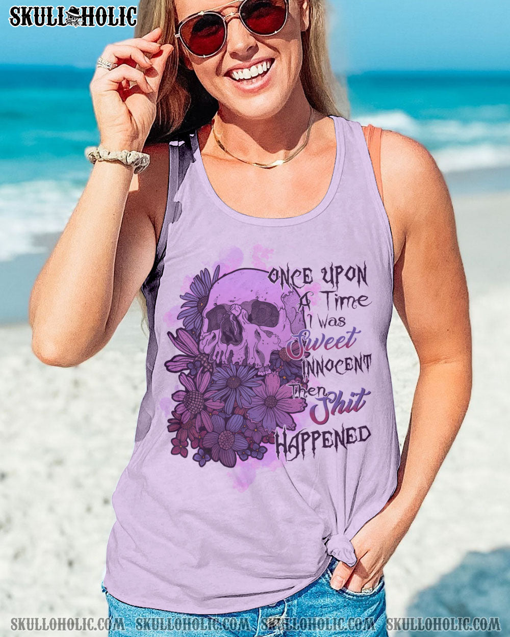 ONCE UPON A TIME I WAS SWEET SKULL FLOWER ALL OVER PRINT – TLTR2712222