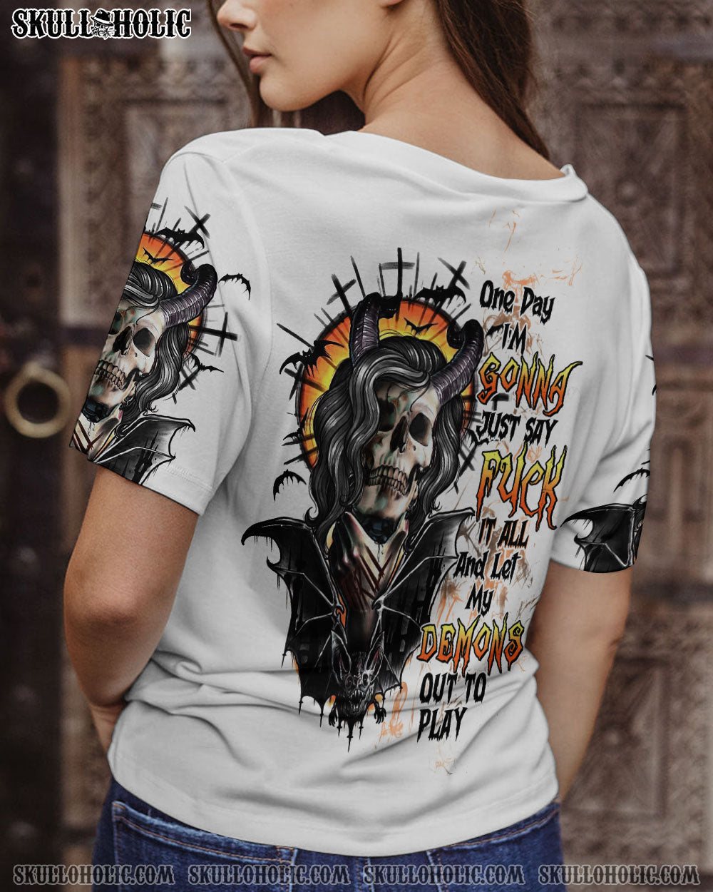 ONE DAY DEMONS SKULL ALL OVER PRINT – TLTW2312222
