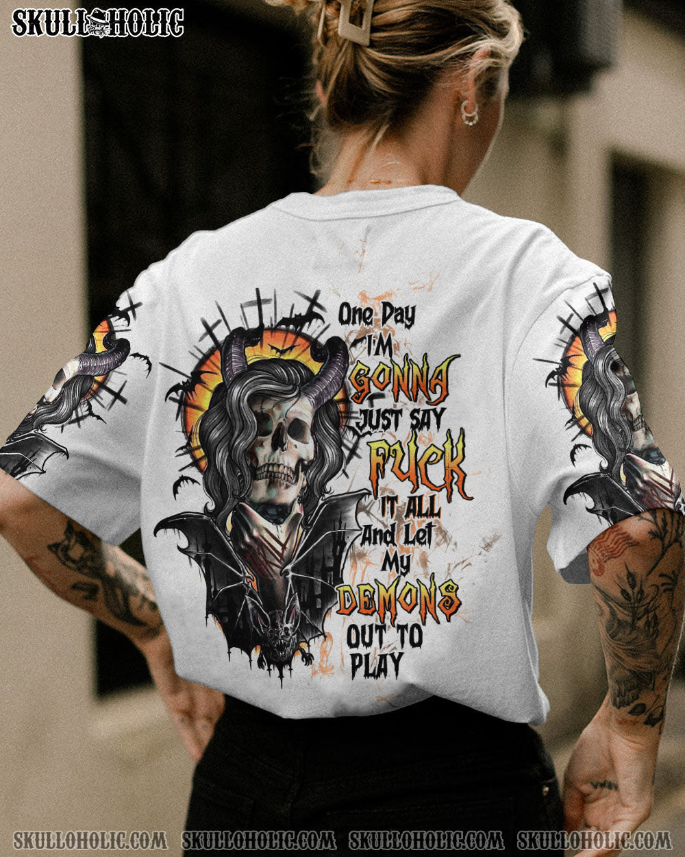 ONE DAY DEMONS SKULL ALL OVER PRINT – TLTW2312222
