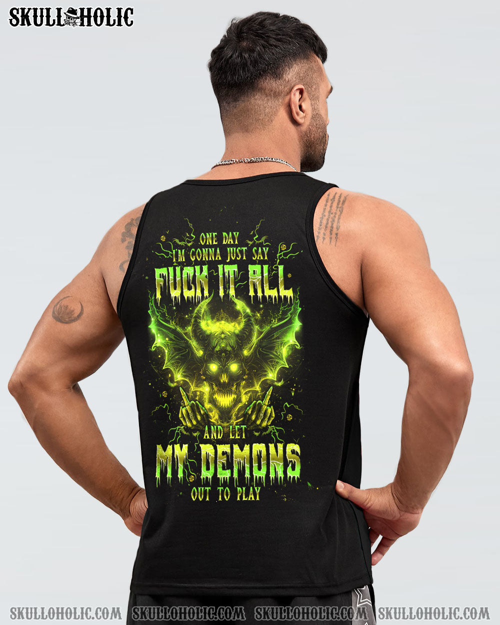 ONE DAY I’M GONNA JUST SAY DEMON SKULL ALL OVER PRINT – TLPQ0204242
