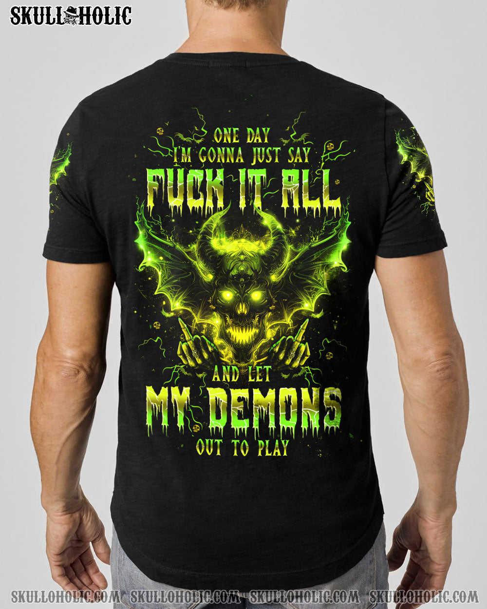 ONE DAY I’M GONNA JUST SAY DEMON SKULL ALL OVER PRINT – TLPQ0204242