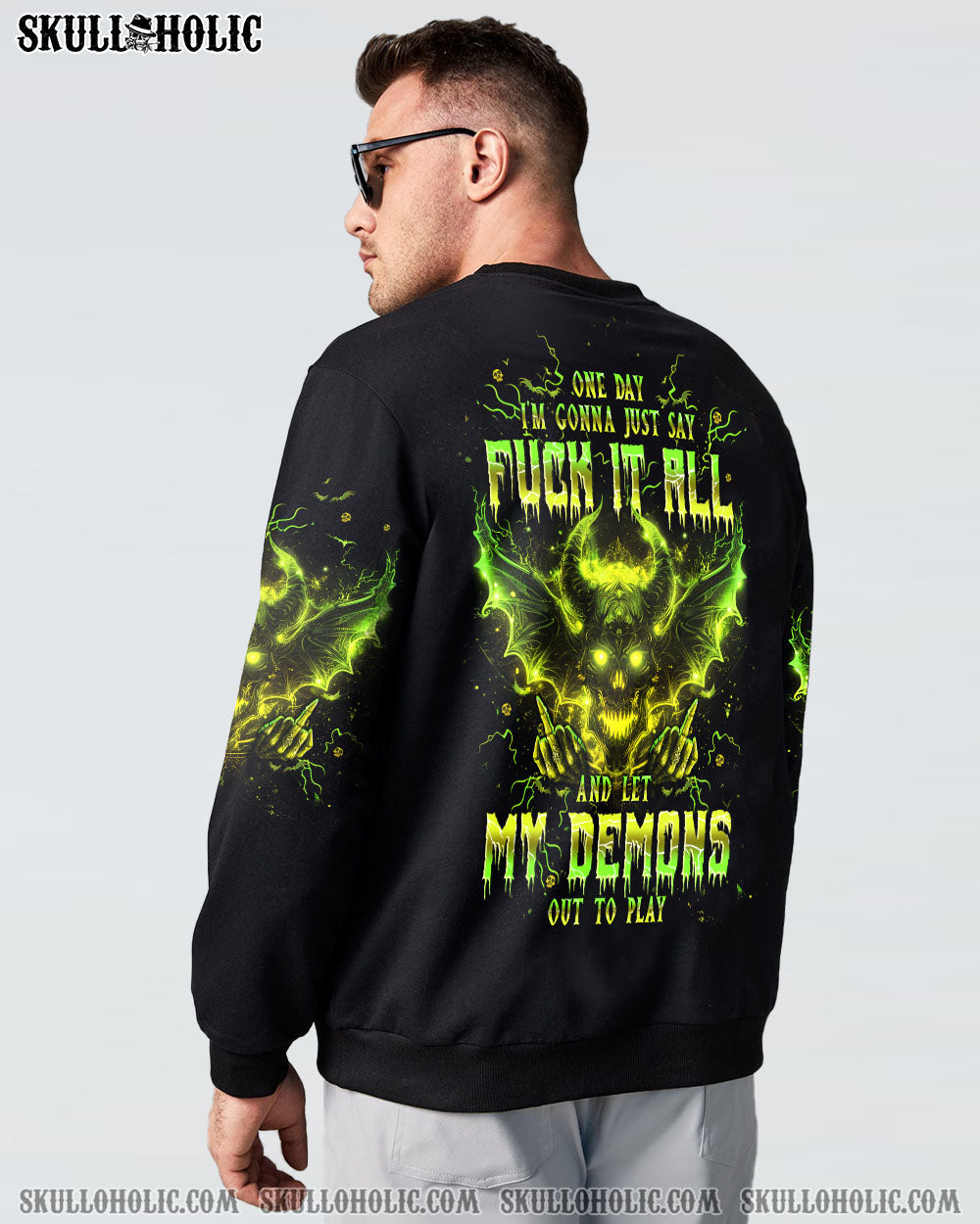 ONE DAY I’M GONNA JUST SAY DEMON SKULL ALL OVER PRINT – TLPQ0204242