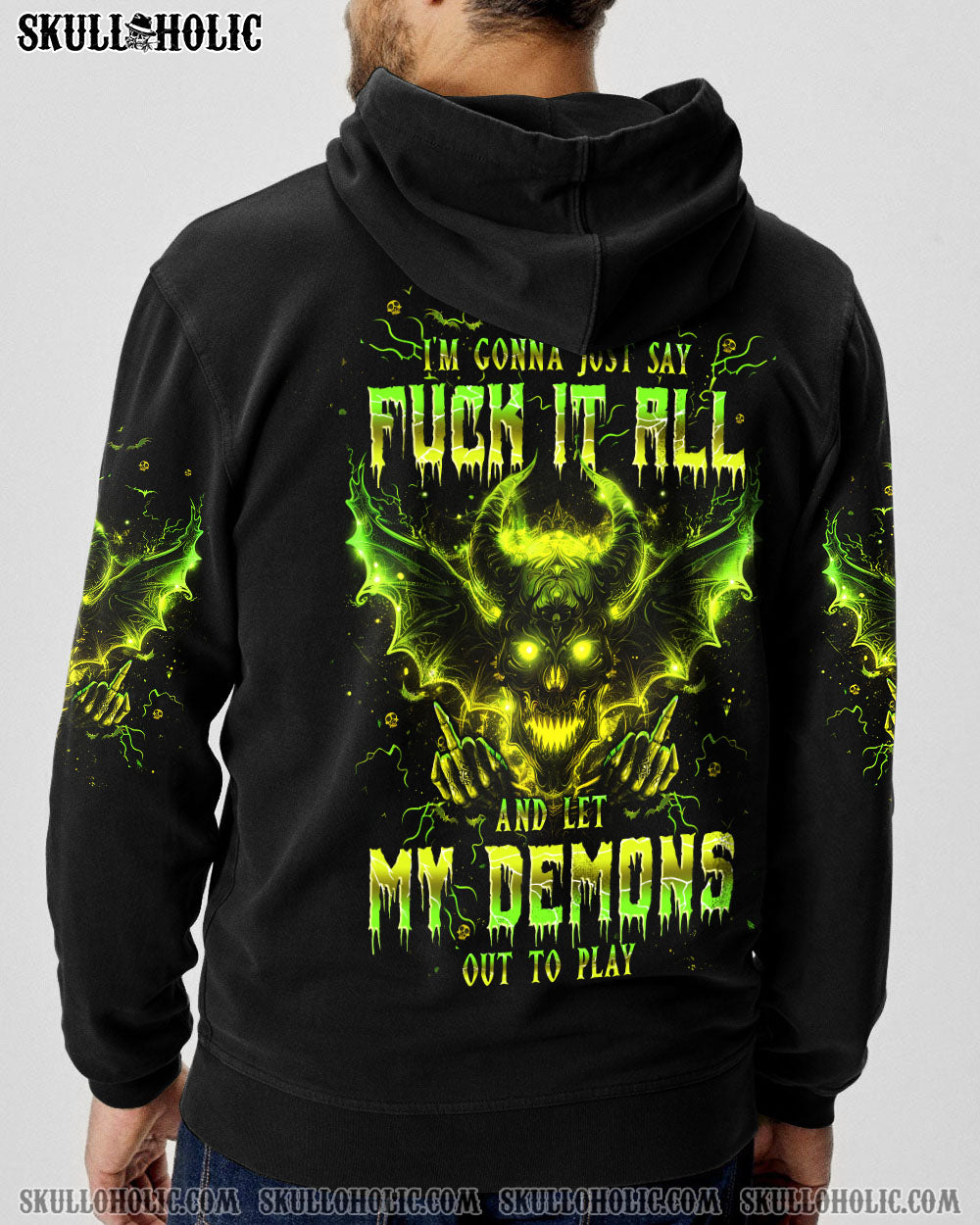 ONE DAY I’M GONNA JUST SAY DEMON SKULL ALL OVER PRINT – TLPQ0204242