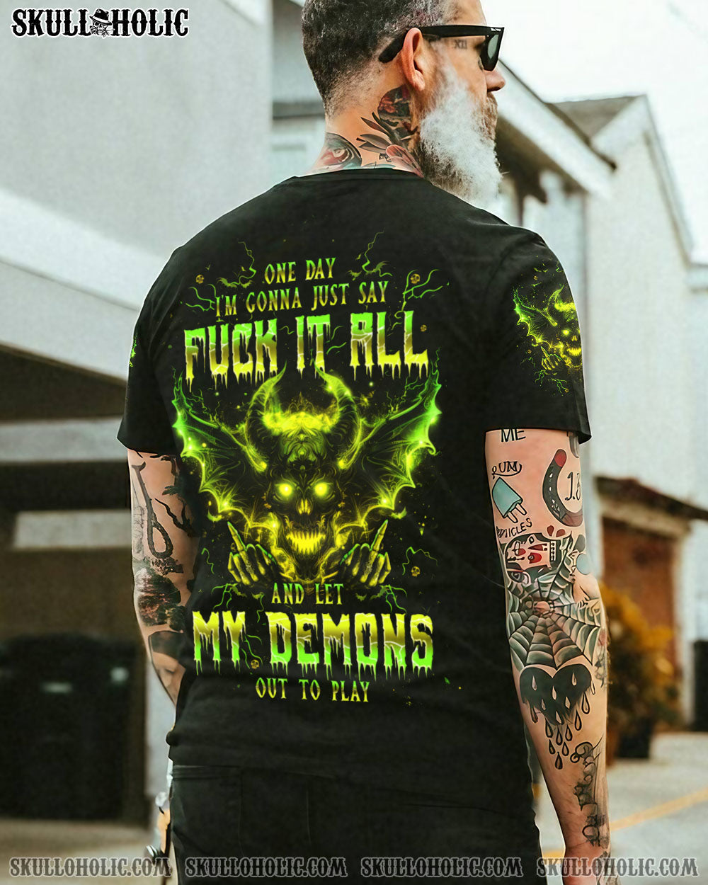 ONE DAY I’M GONNA JUST SAY DEMON SKULL ALL OVER PRINT – TLPQ0204242