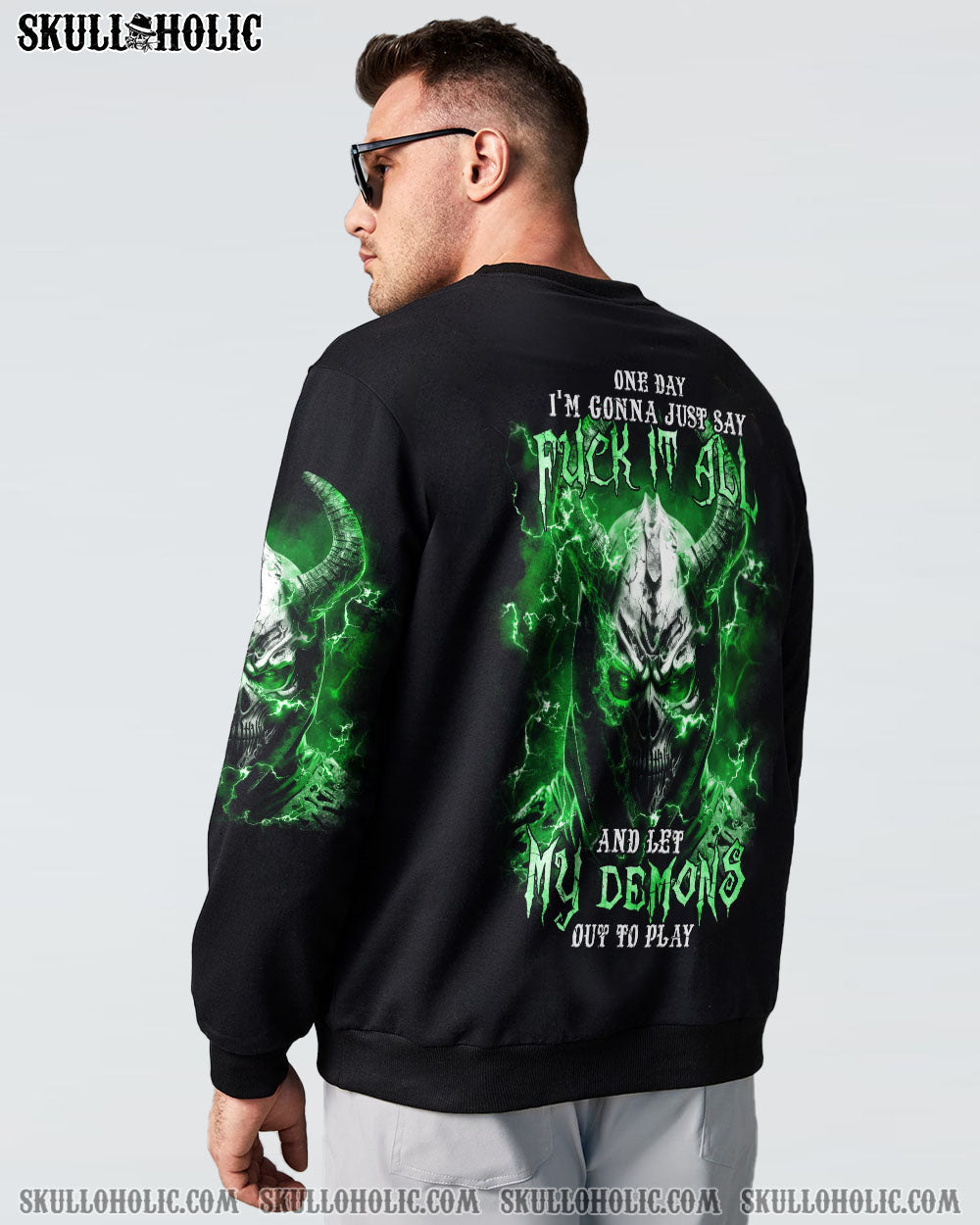 ONE DAY I’M GONNA JUST SAY DEMON SKULL ALL OVER PRINT – TLTM1502232