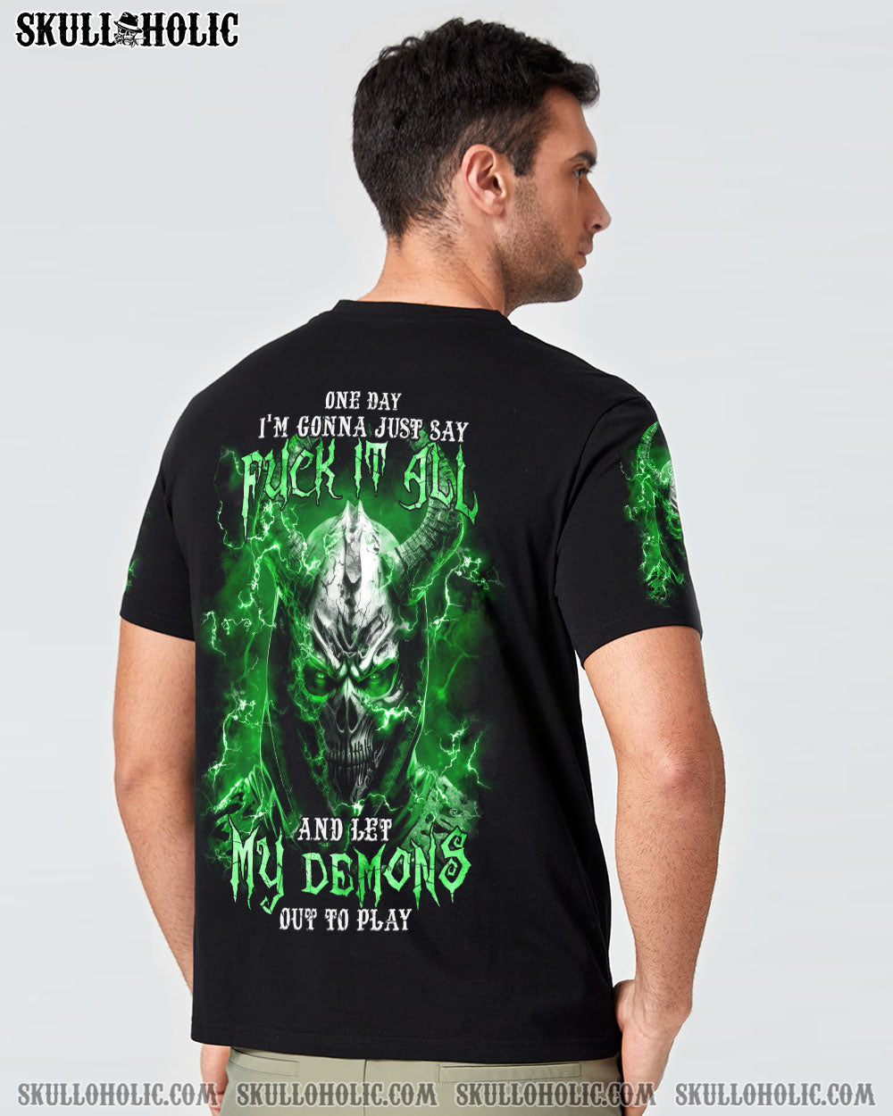 ONE DAY I’M GONNA JUST SAY DEMON SKULL ALL OVER PRINT – TLTM1502232