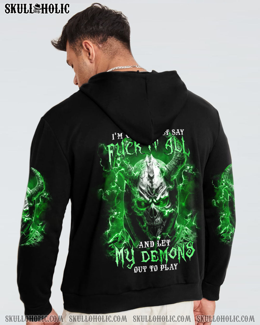 ONE DAY I’M GONNA JUST SAY DEMON SKULL ALL OVER PRINT – TLTM1502232