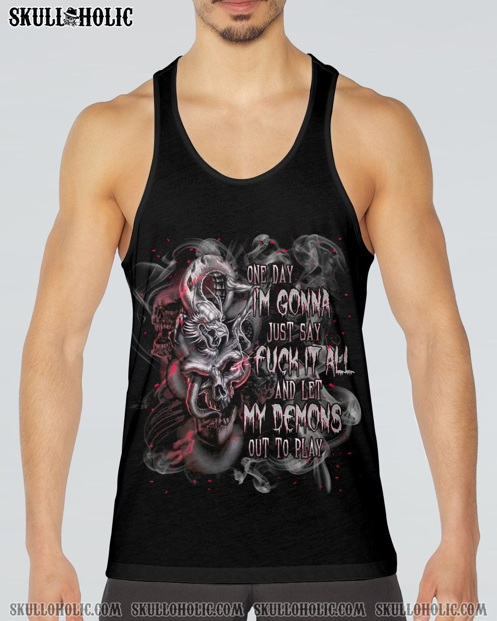 ONE DAY I’M GONNA JUST SAY DRAGON SKULL ALL OVER PRINT – TLNT0805243
