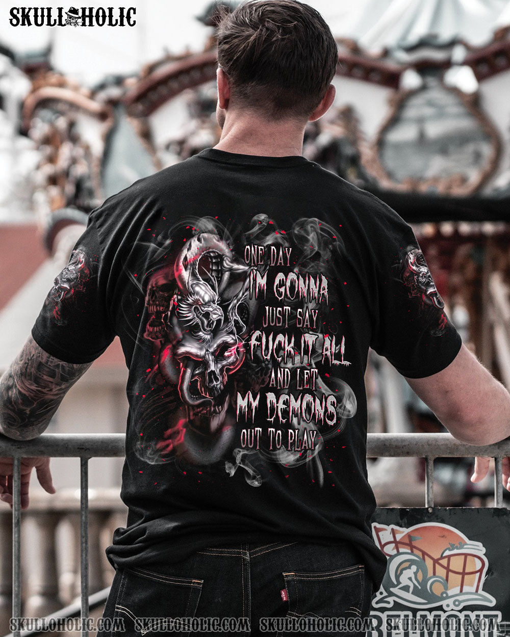 ONE DAY I’M GONNA JUST SAY DRAGON SKULL ALL OVER PRINT – TLNT0805243