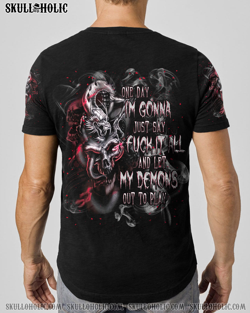 ONE DAY I’M GONNA JUST SAY DRAGON SKULL ALL OVER PRINT – TLNT0805243