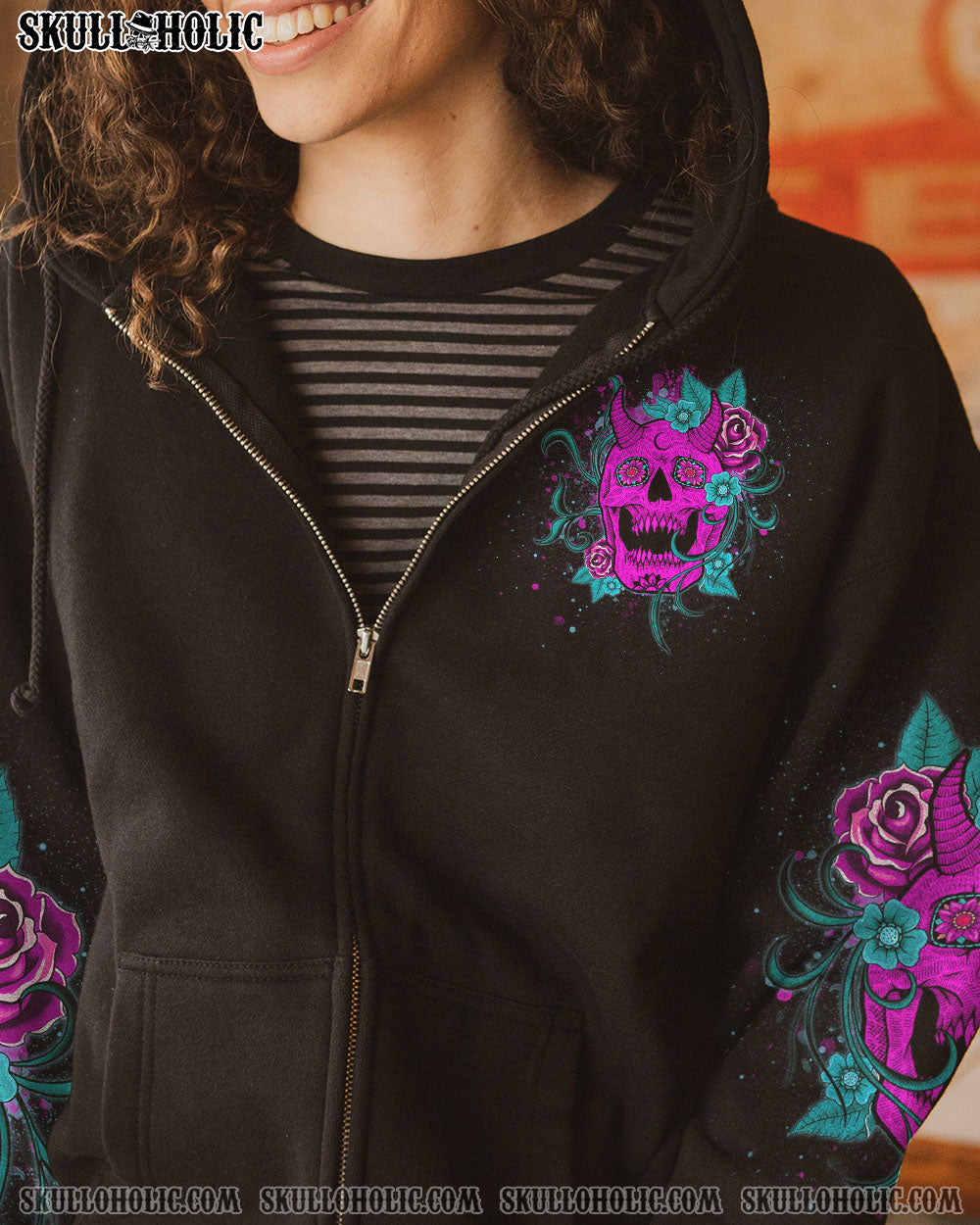 ONE DAY I’M GONNA JUST SAY FCK IT ALL SKULL ALL OVER PRINT – YHDU0704233