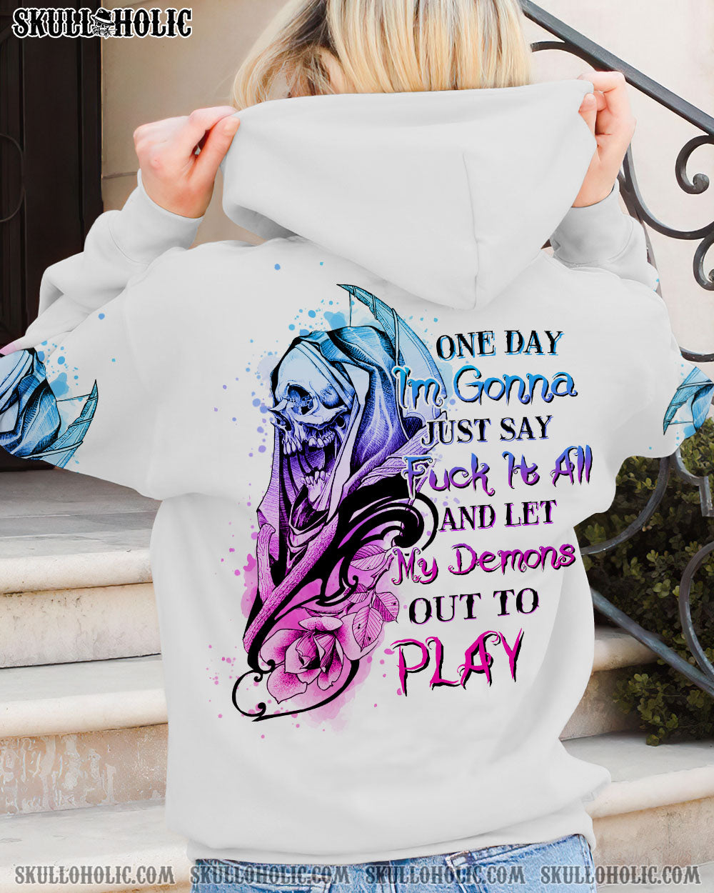 ONE DAY I’M GONNA JUST SAY FCK IT ALL SKULL ALL OVER PRINT – YHHN1402234