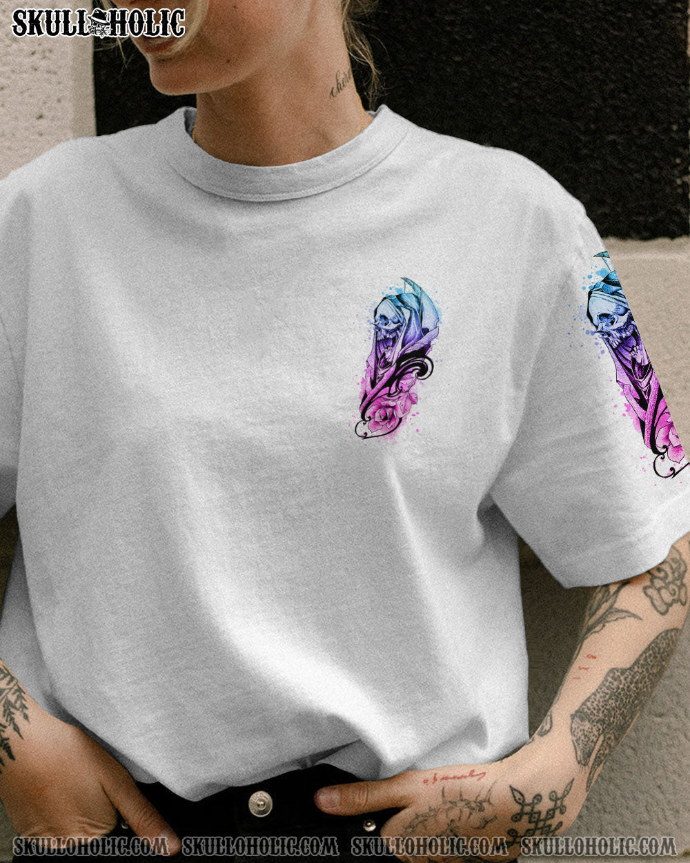 ONE DAY I’M GONNA JUST SAY FCK IT ALL SKULL ALL OVER PRINT – YHHN1402234